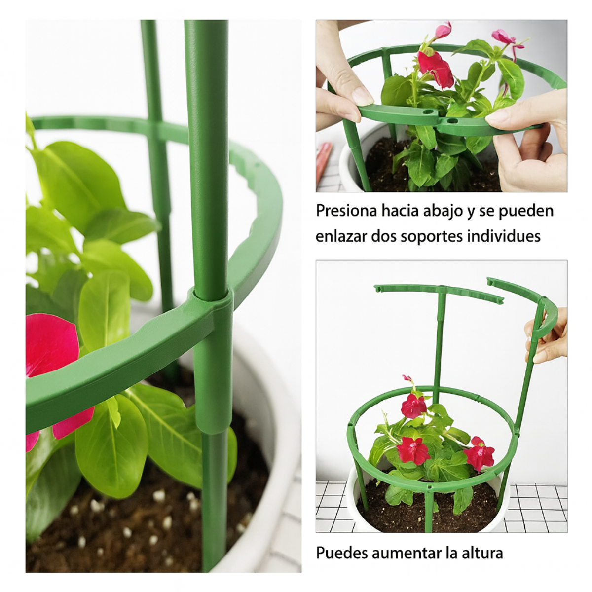 Soporte para Plantas 3 Niveles – Organización, Estilo y Crecimiento Saludable.