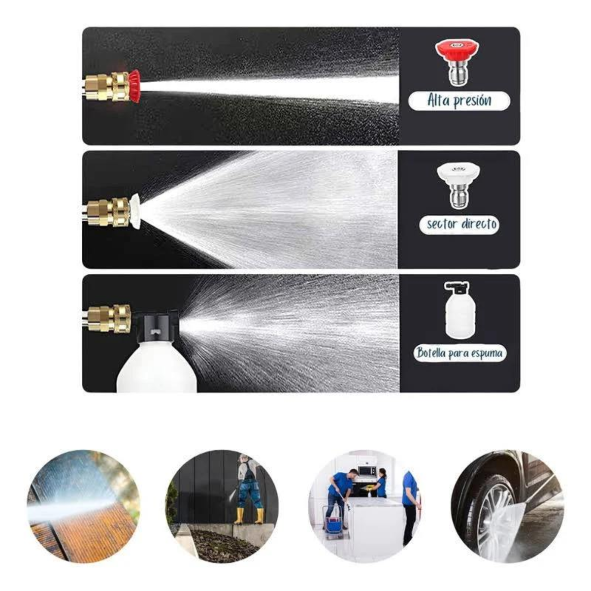 Hidrolavadora Portátil Recargable con Maletín y Accesorios 💦