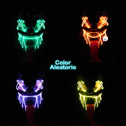 Máscara Neón Venom con Luz LED 👻